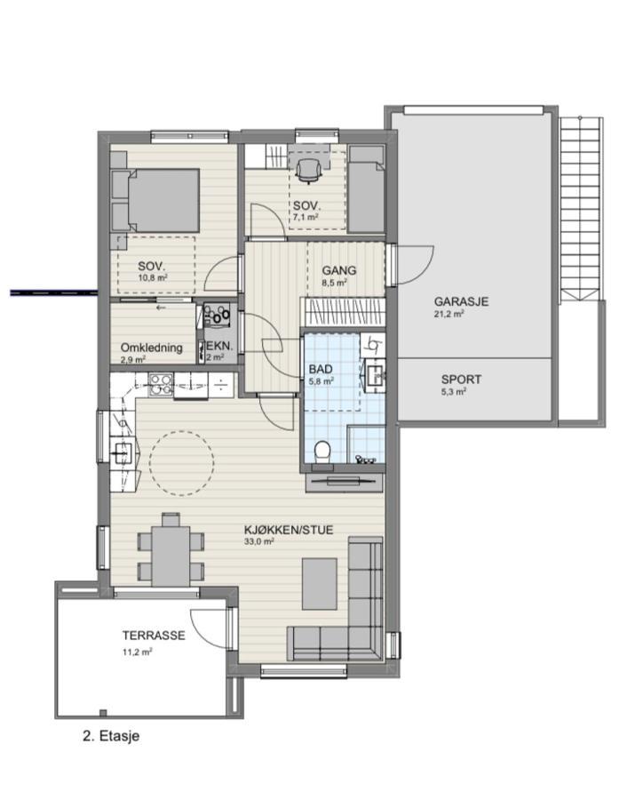 Veien Til Senja Apartment Finnsnes Luaran gambar